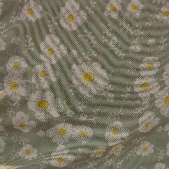 Green floral crop top - Picture 5 of 11